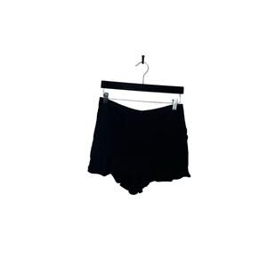 Altar'd State Black Tiered Shorts Hidden Back Zipper Women's Size Medium